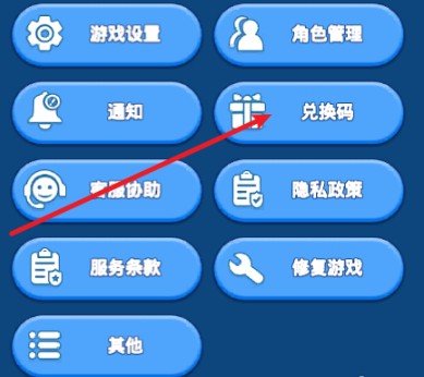 兑换码输入界面