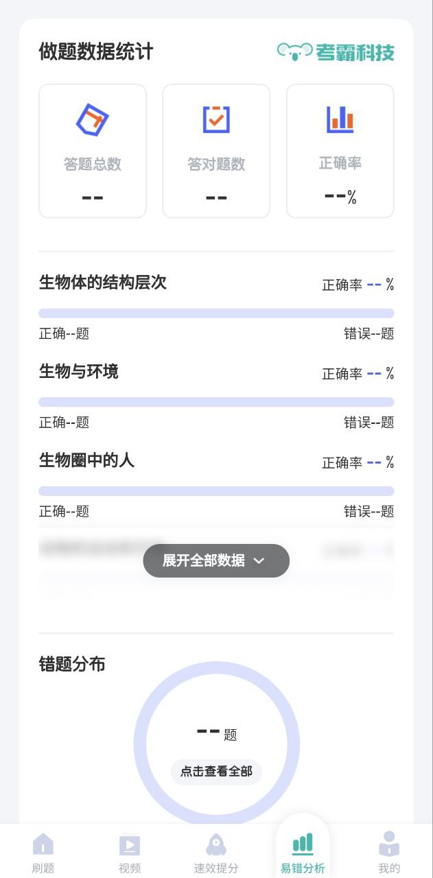 考霸初中生物2024