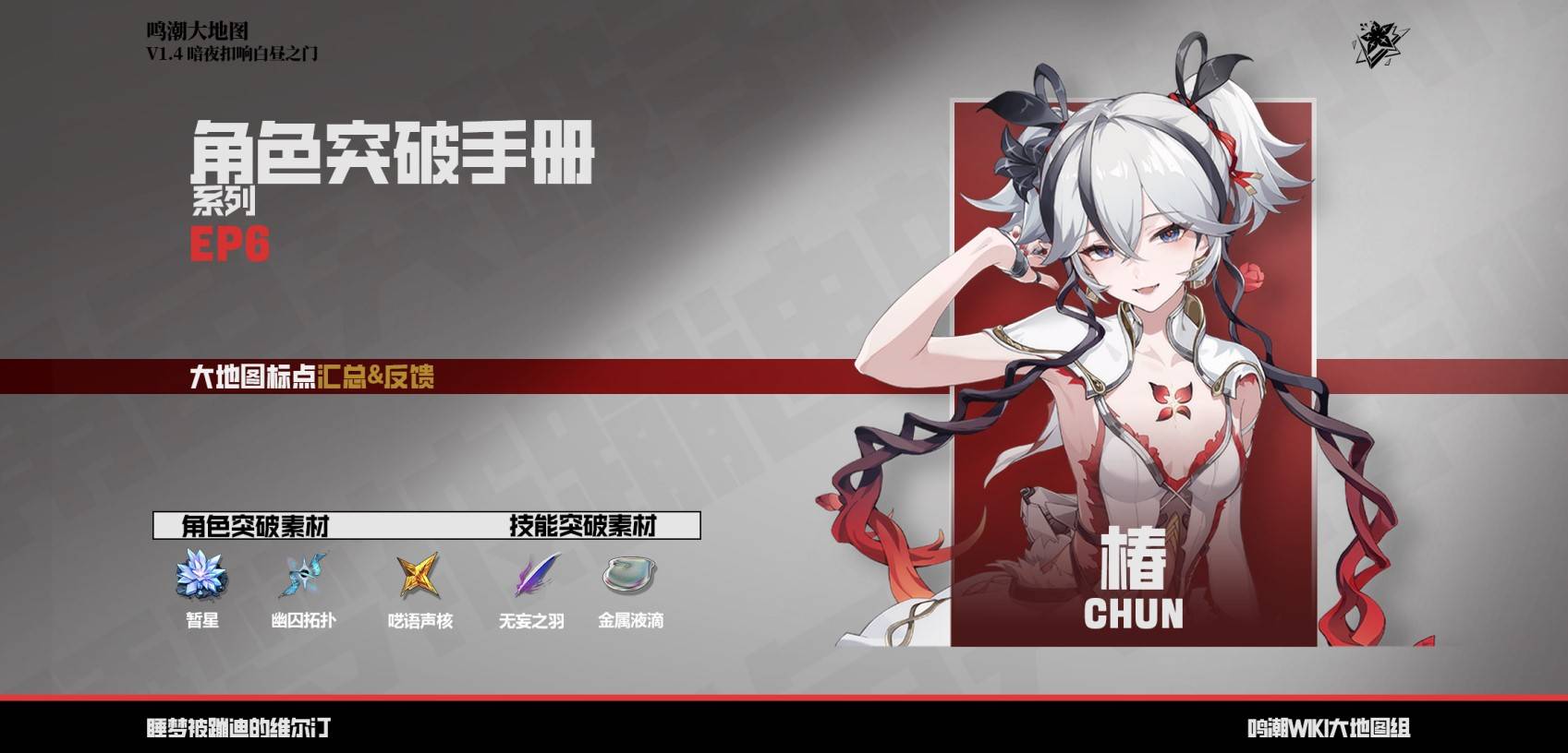 鸣潮.4椿突破素材收集指南
