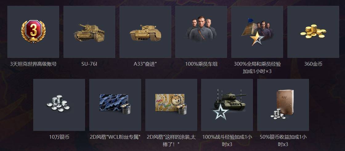 坦克世界新手入门奖励指南