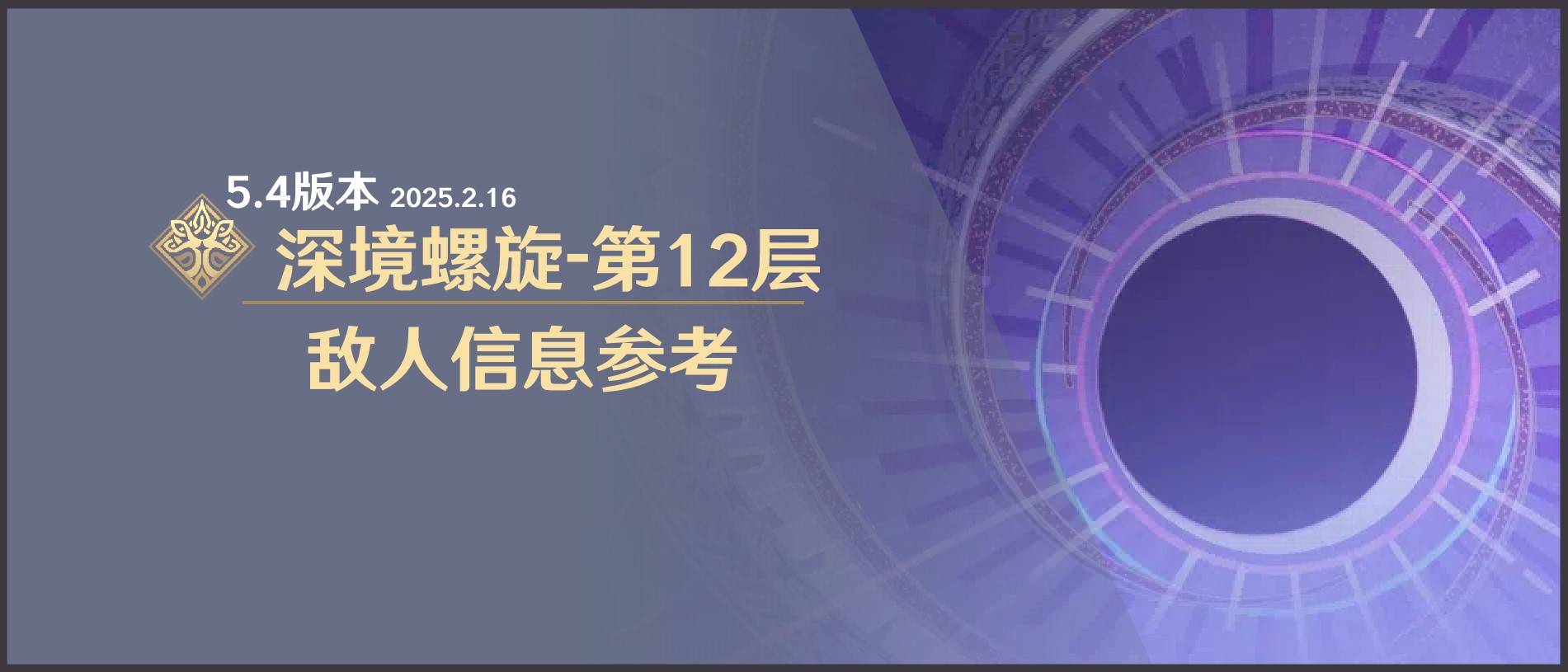 原神.4深境螺旋敌人信息及站位指南