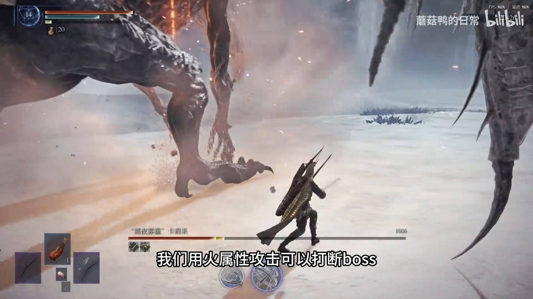 《艾尔登法环：黑夜君临》冰龙三阶段技能解析与战斗技巧：如何击败冰龙卡莉果