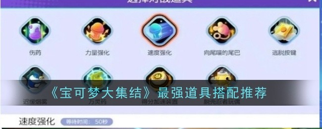 宝可梦大集结必备道具搭配攻略