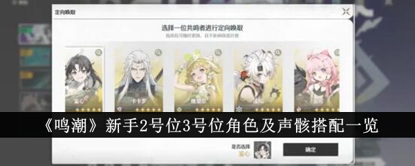 鸣潮3号位角色和声骸搭配攻略