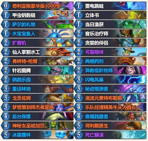 炉石传说标准宇宙萨构建攻略