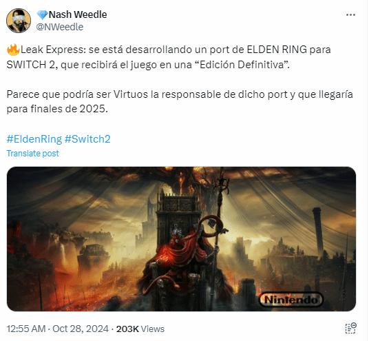 艾尔登法环将于明年登陆witch2，维塔士负责移植